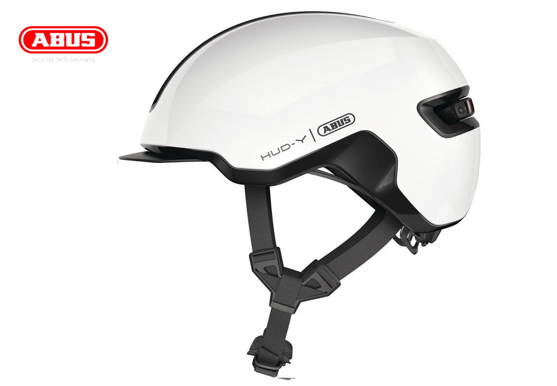 ABUS Hud-Y Ace - Fahrradhelm shiny white