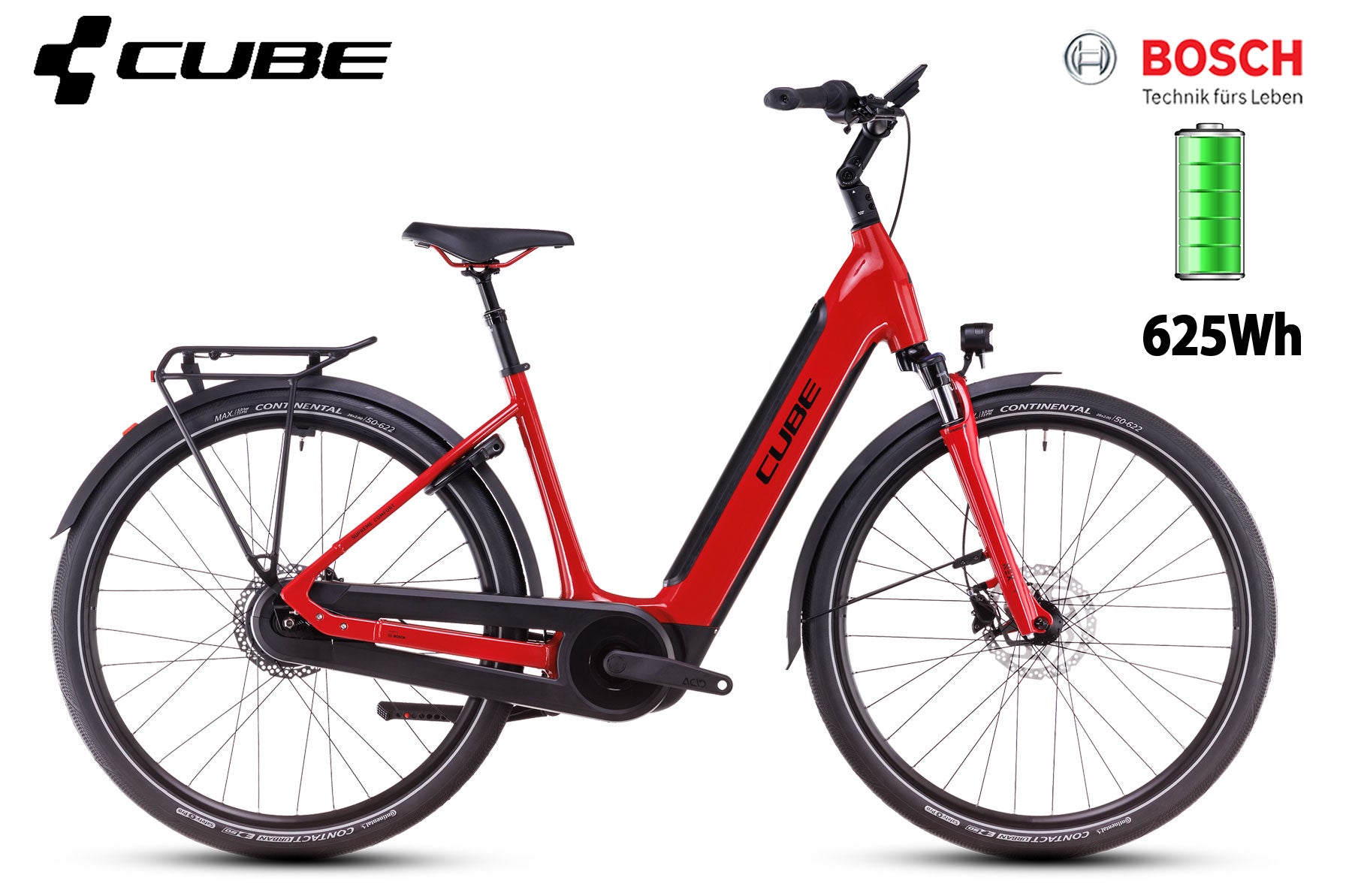 Cube Supreme Hybrid Comfort Pro 625 firered´n´black