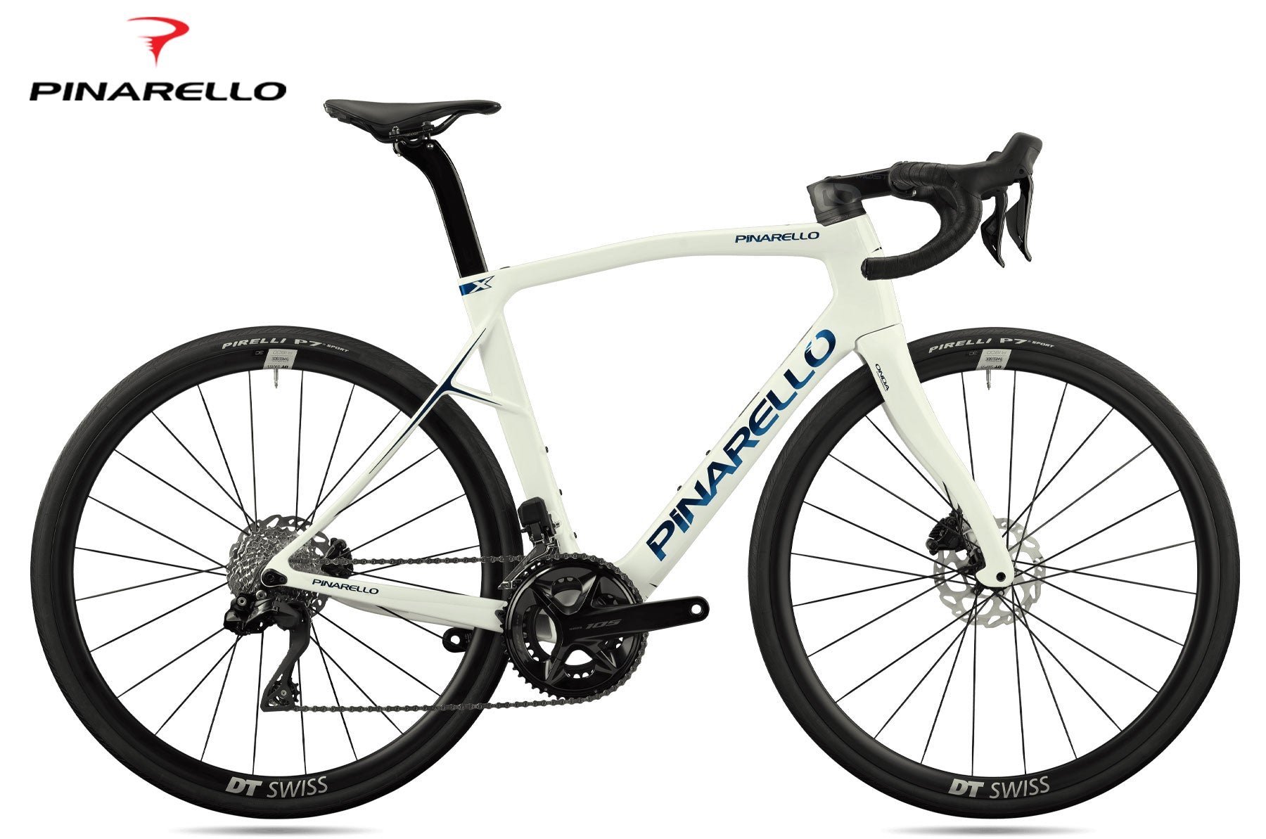 Pinarello X5 Disc Shimano 105 DI2 XOLO Crystal White