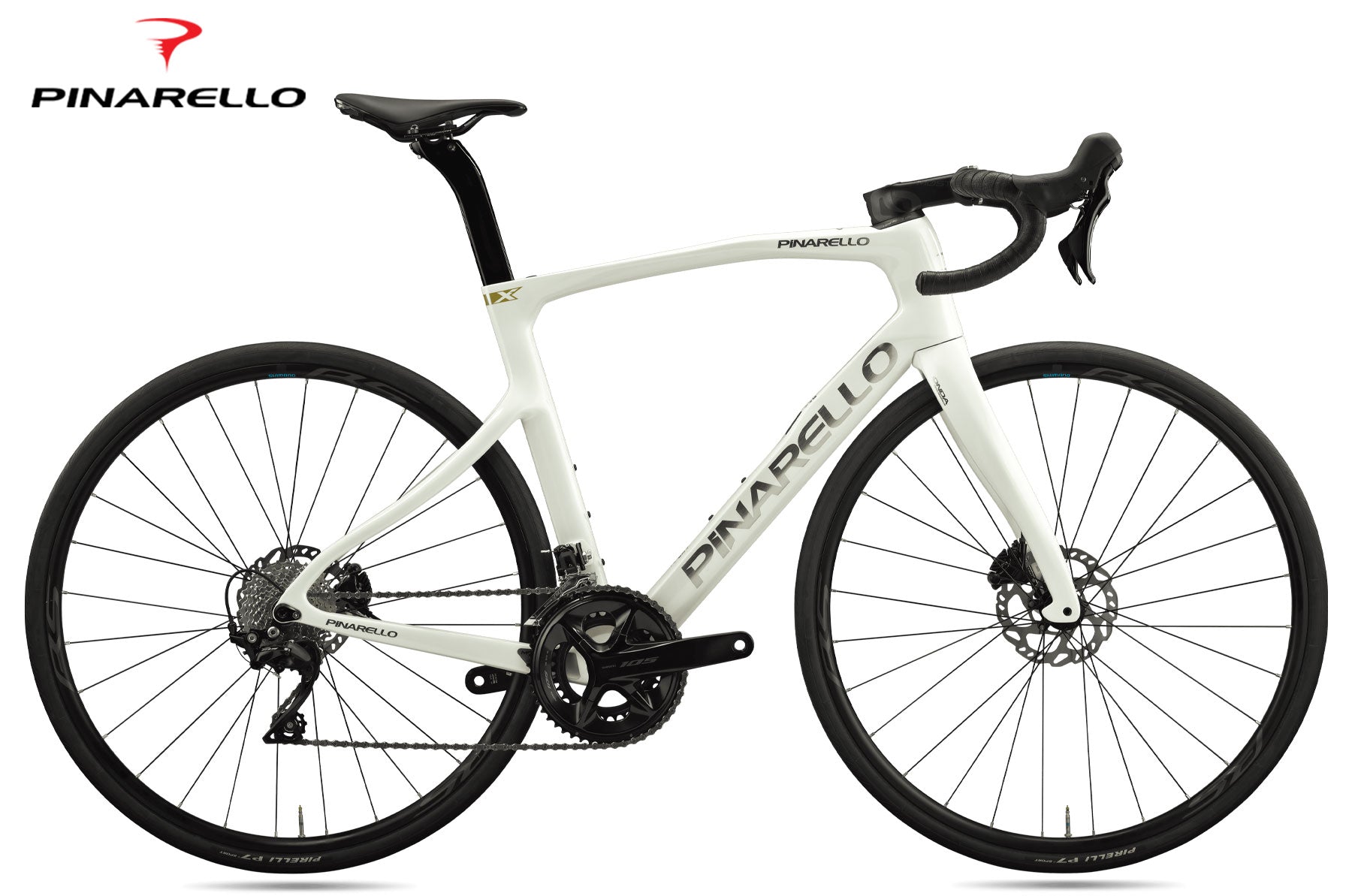 Pinarello X1 Disc Shimano 105 2x12F G290 Crystal White