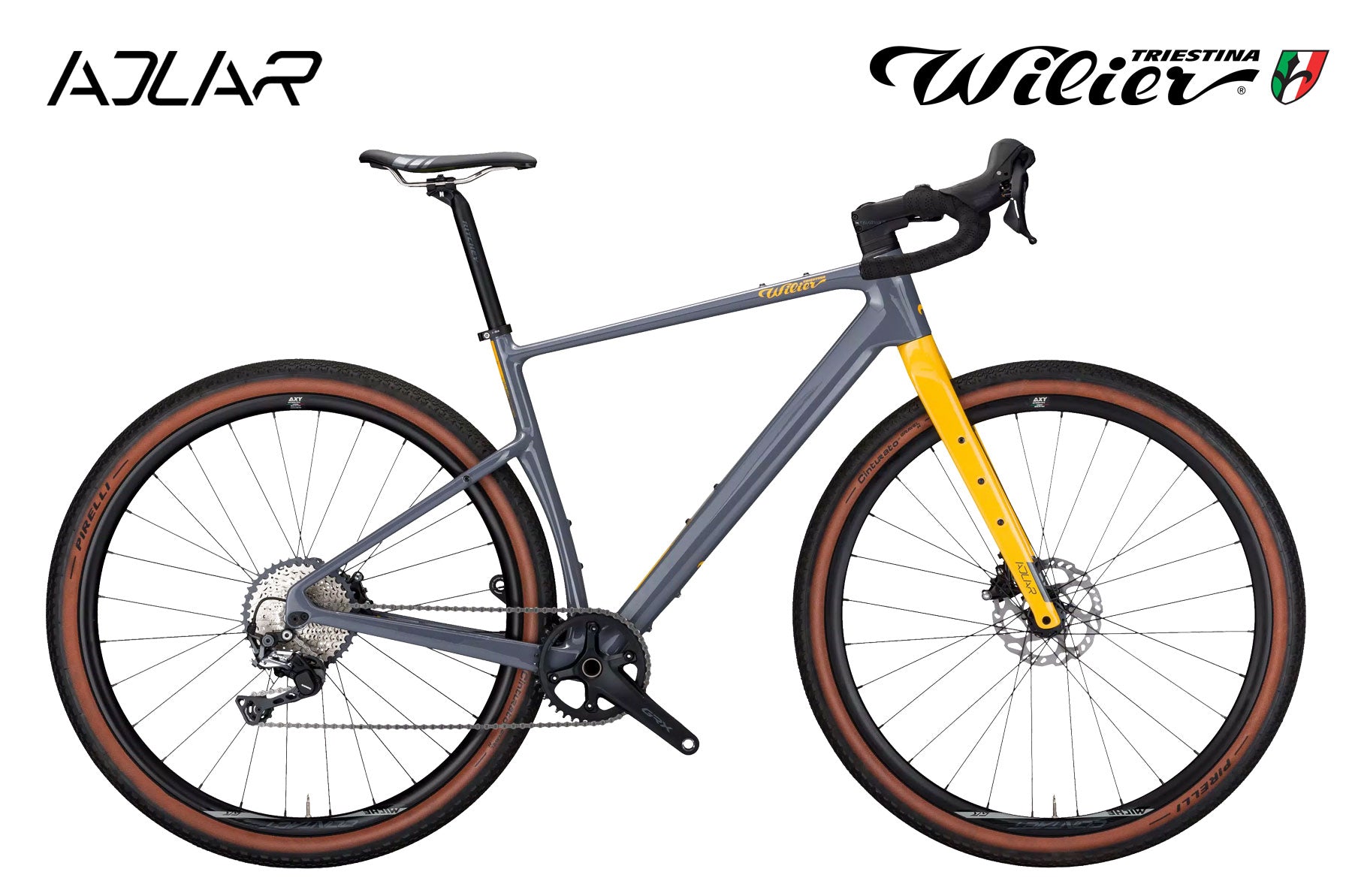 Wilier Adlar grey / yellow Shimano GRX 1x12