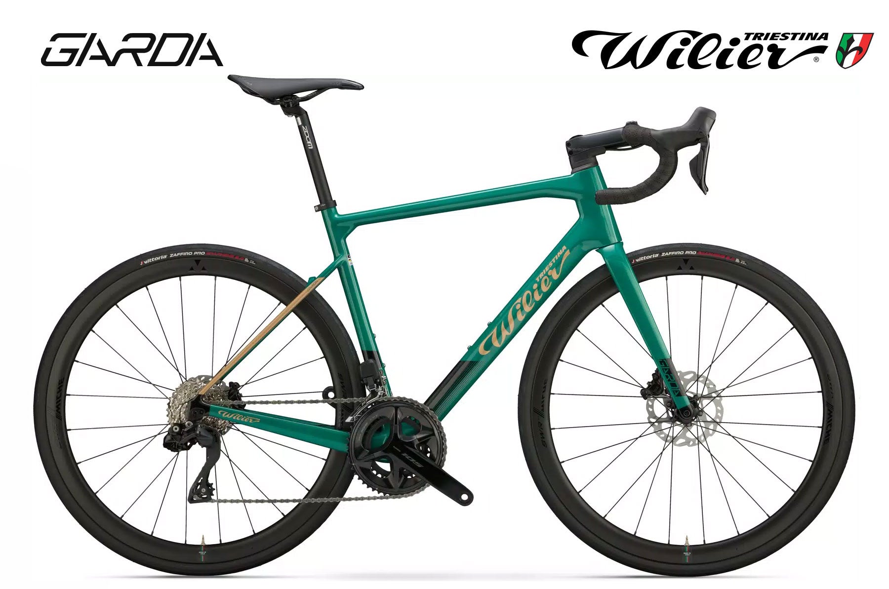 Wilier Garda Shimano 105 DI2 Green, Gold - Glossy Mod.2025