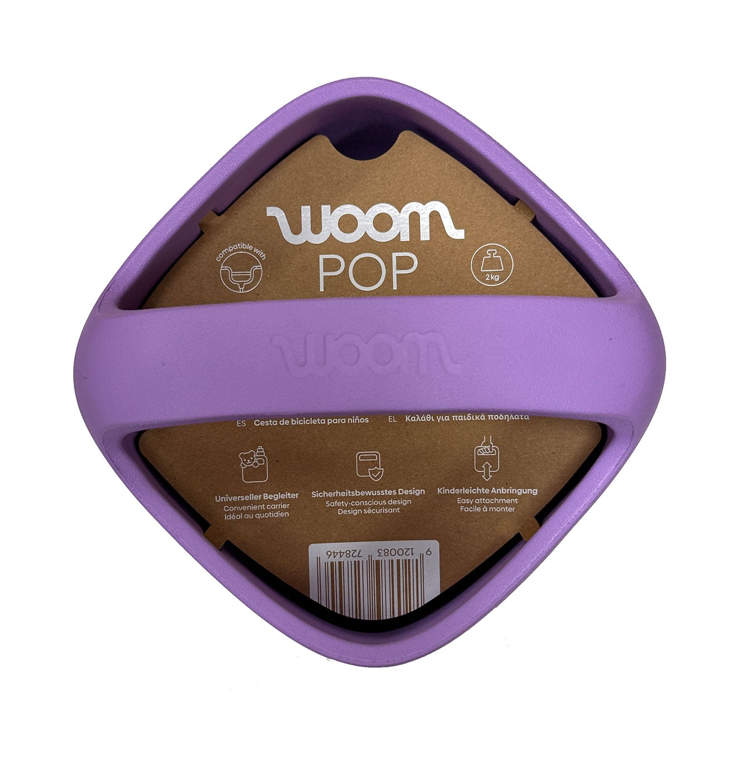 WOOM® POP Kinderfahrradkorb wild violet