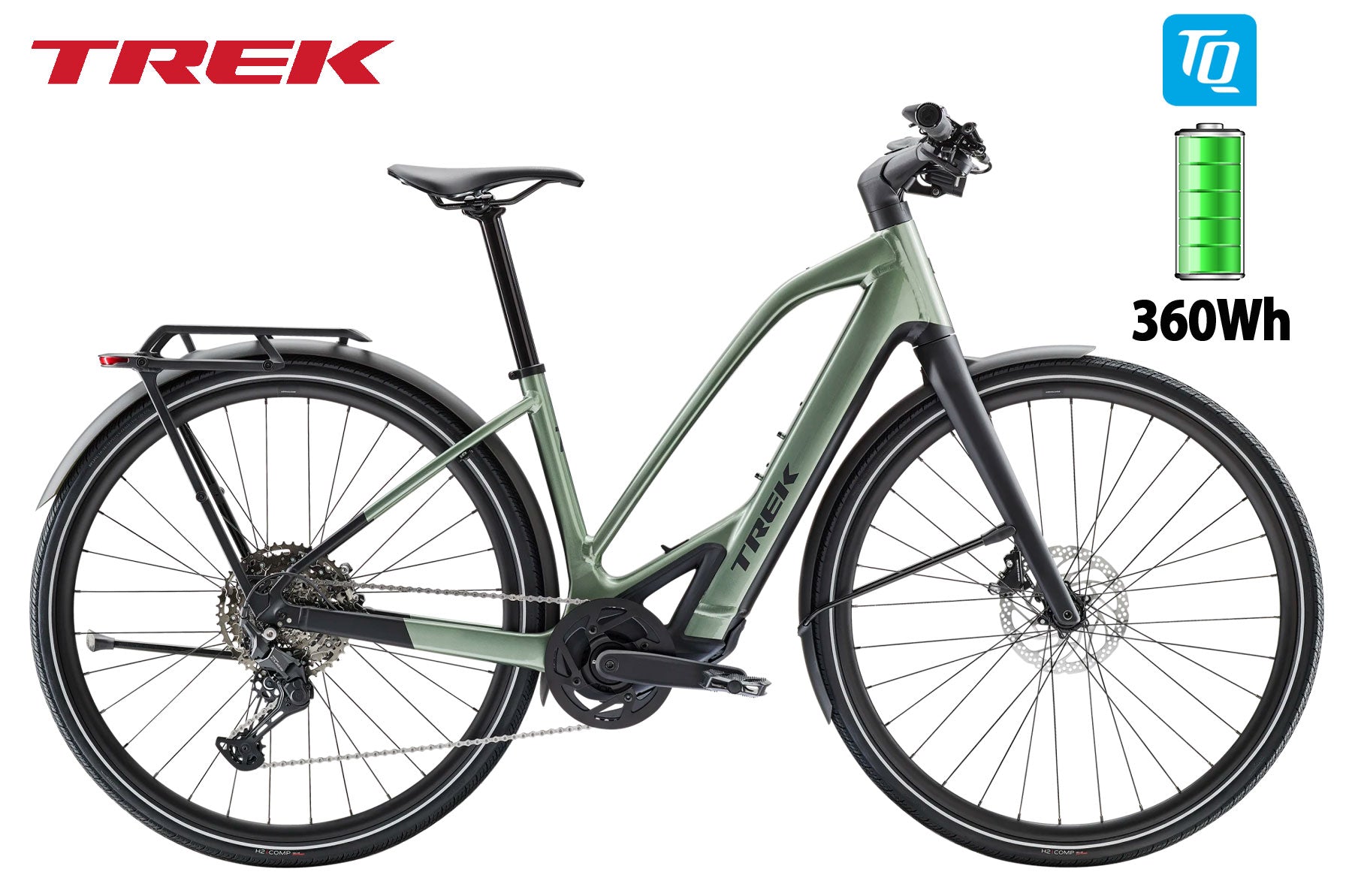 Trek FX+ 7 Midstep Alpine Lichen Green Gloss