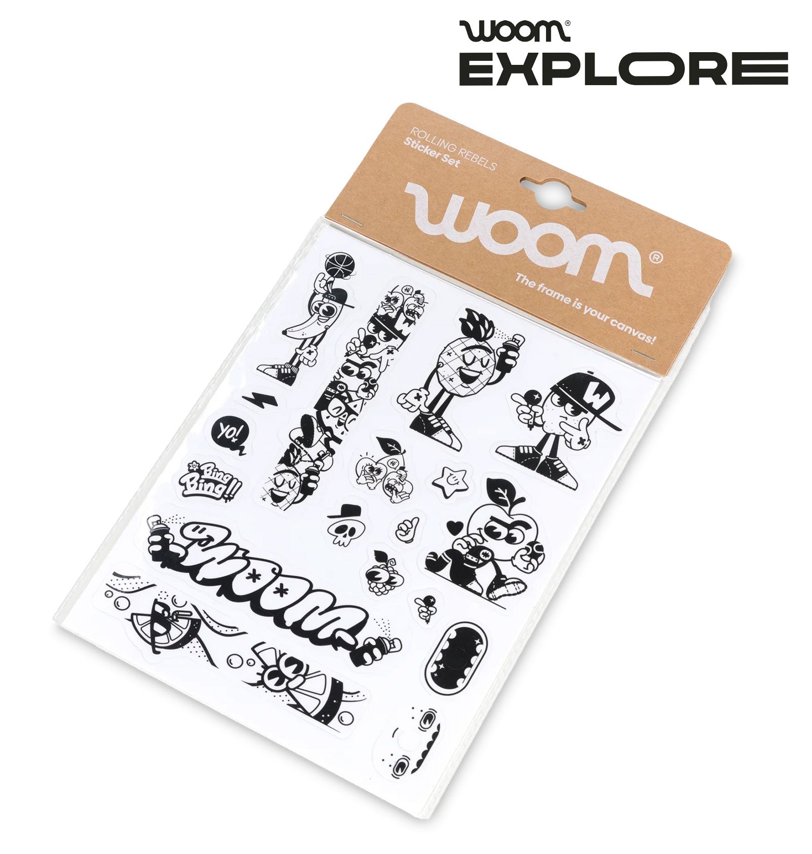 WOOM ROLLING REBELS Sticker-Set