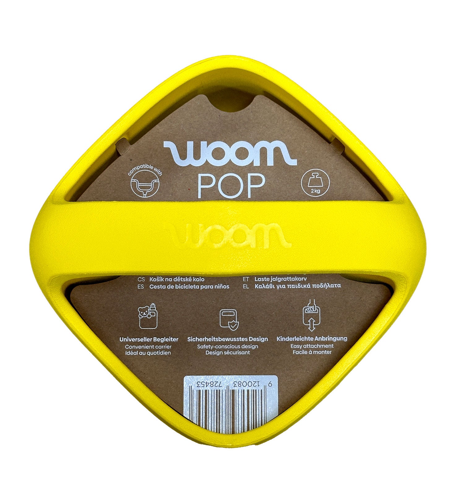 WOOM® POP Kinderfahrradkorb banana yellow